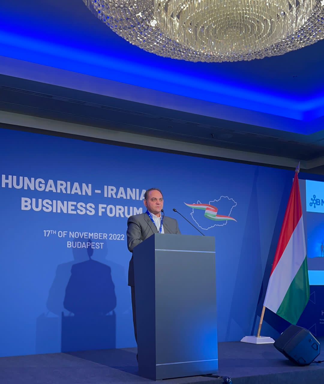 قرائت پیام ریاست در جلسه هیأت تجاری مجارستان - 25 آبان 1401